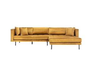 Floyd sofa med chaiselong - Gul - Vendbar
